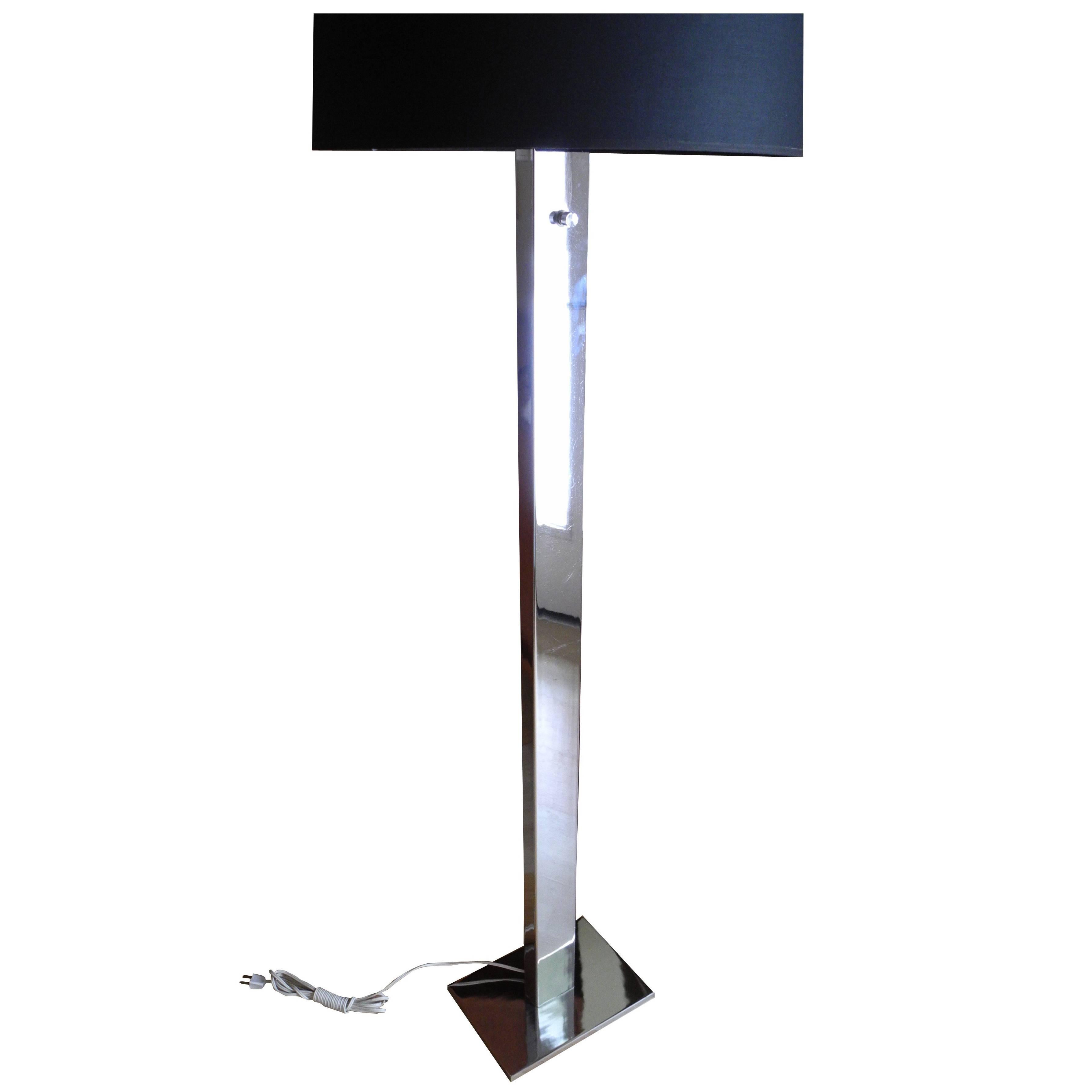 Modern Chrome Floor Lamp by George Kovacs, 1960s For Sale