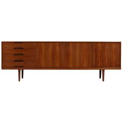 Beautiful 1960s Fredrik Kayser Teak Sideboard, Bahus Norway, Low Credenza
