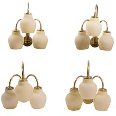 Four Wall Sconces Attributed to Vilhelm Lauritzen 2