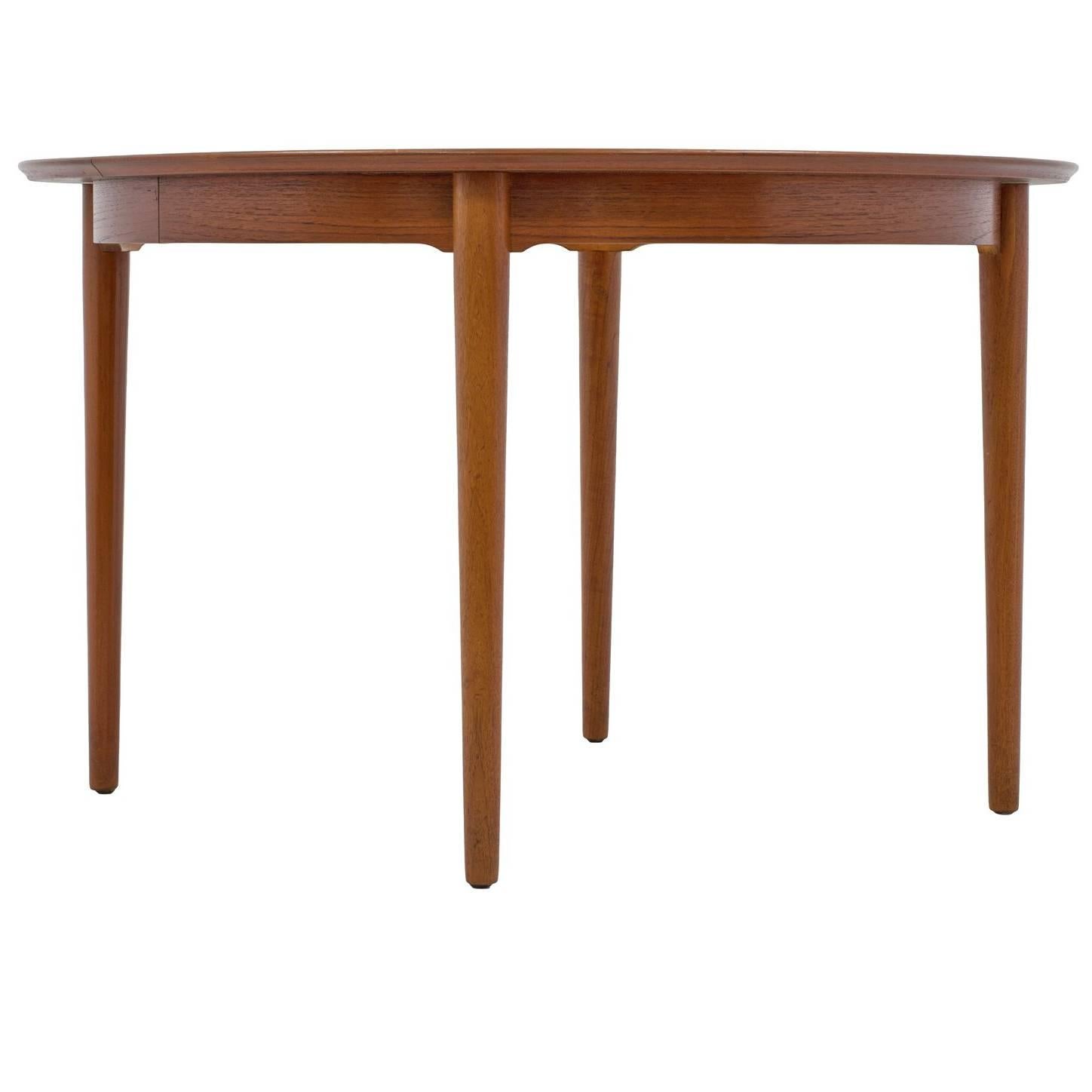 Arne Vodder Extendable Danish Teak Dining Table