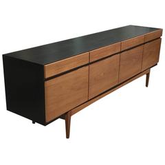 Danish Modern Ib Kofod-Larsen Danish Sideboard / Charcoal Teak Charcoal