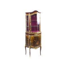 Vintage 19th Century French Vernis Martin Vitrine Display Cabinet