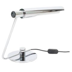 Chrome Office Desk Lamp Attributed to Baltensweiler, 1970