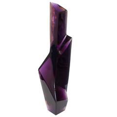 Faceted Abstract Lucite Resin Sculpture by Louis Von Koelnau