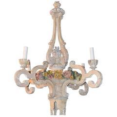 19th Century French Carved Wood Chandelier 7