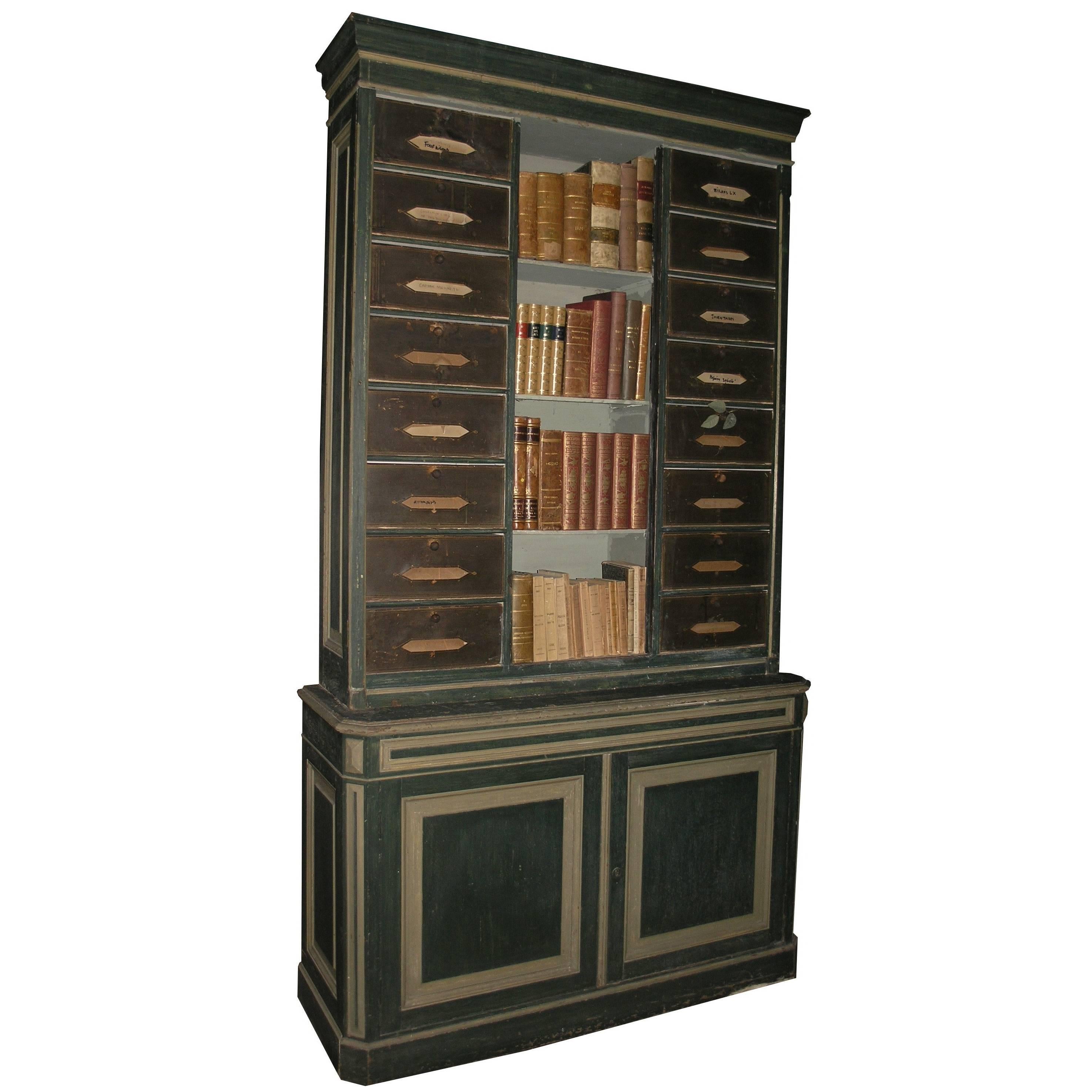 Antique Lacquered Bookcase