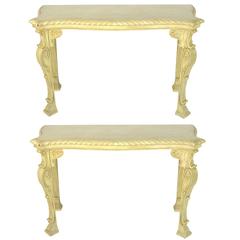 Pair of English George II William Kent Style Console Tables