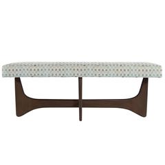 Sculptural Walnut Bench 4