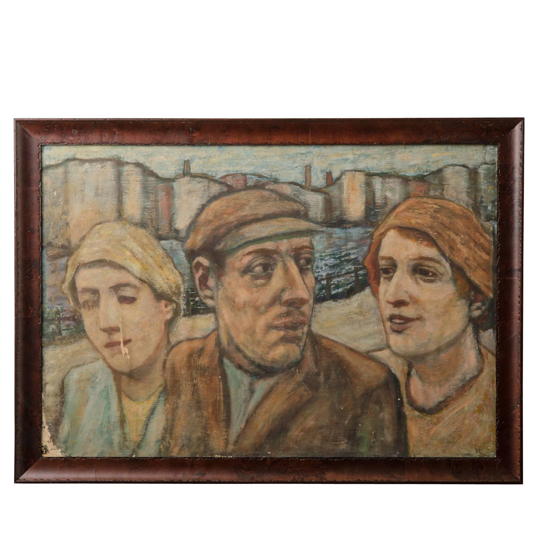 Modernist Trio Portrait I, circa 1930 For Sale