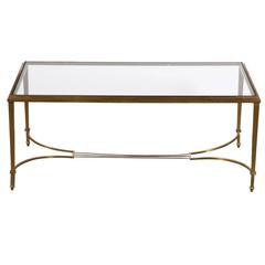 Early Mid-Century Bronze Cocktail Table after Maison Baguès