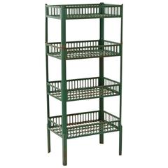 Vintage Tall Green Fritos Display Shelf, circa 1930s