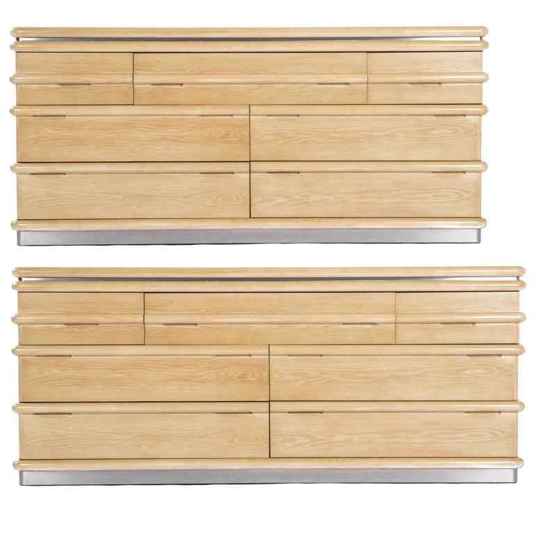 Jay Spectre Pair Of His And Hers Dressers For Sale At 1stdibs
