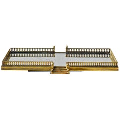 Brass Serving Tray/Plateau with Stairs