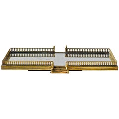 Brass Serving Tray/Plateau with Stairs