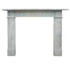 Restored Early Victorian Carrara Marble Fire Surround