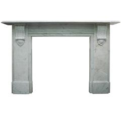 Reclaimed 19th Century Carrara Marble Fireplace Surround 6