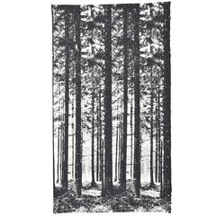 Textile Wall Panel by Ronald Hansen for Grautex "Thed Pinewood" Handprinted