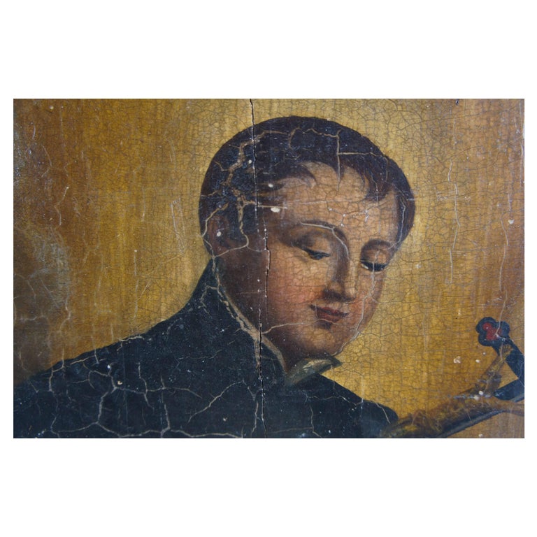 Religious Art Catholic Icon Oil Painting For Sale at 1stDibs