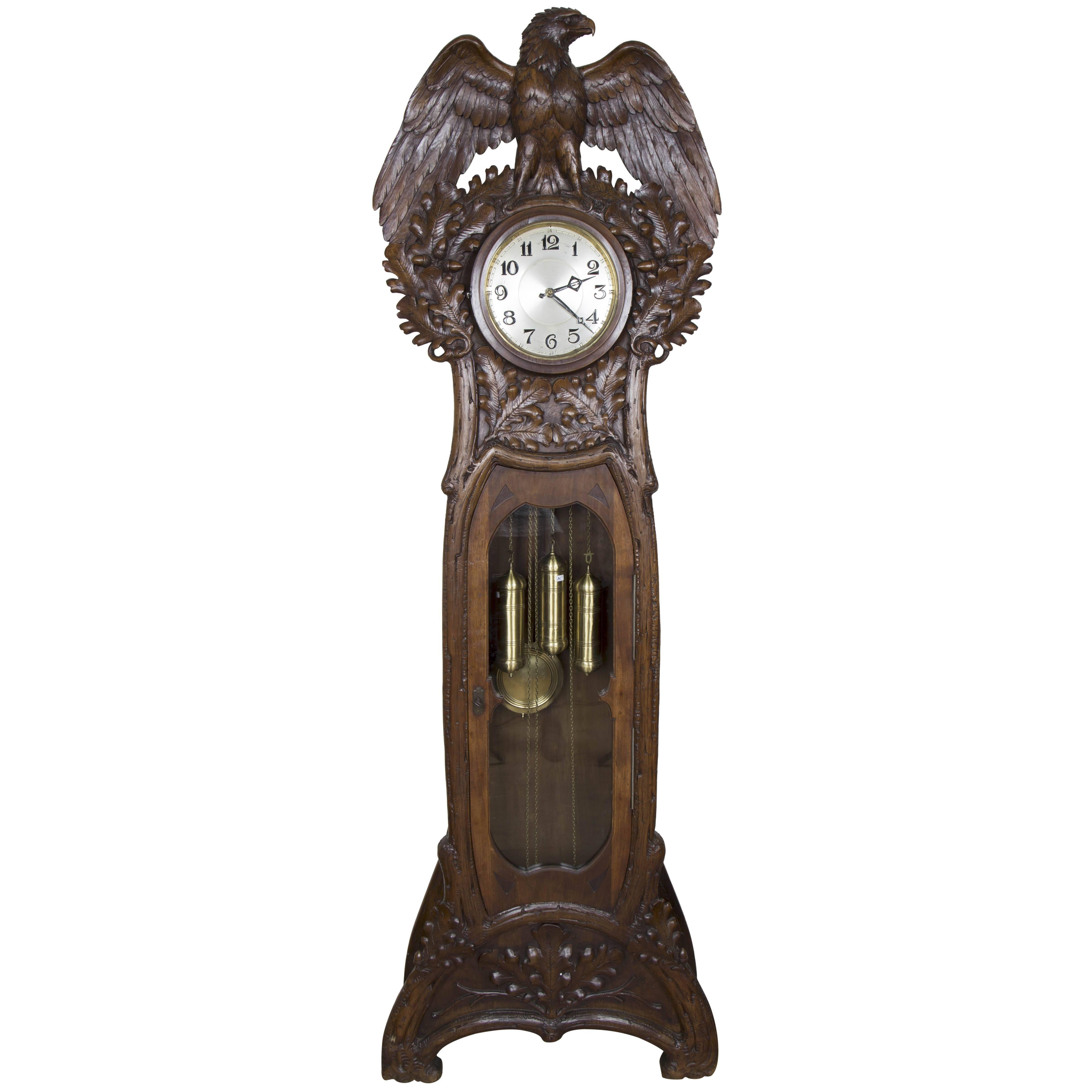 Swiss “Black Forest” Grandfather Clock, circa 1900