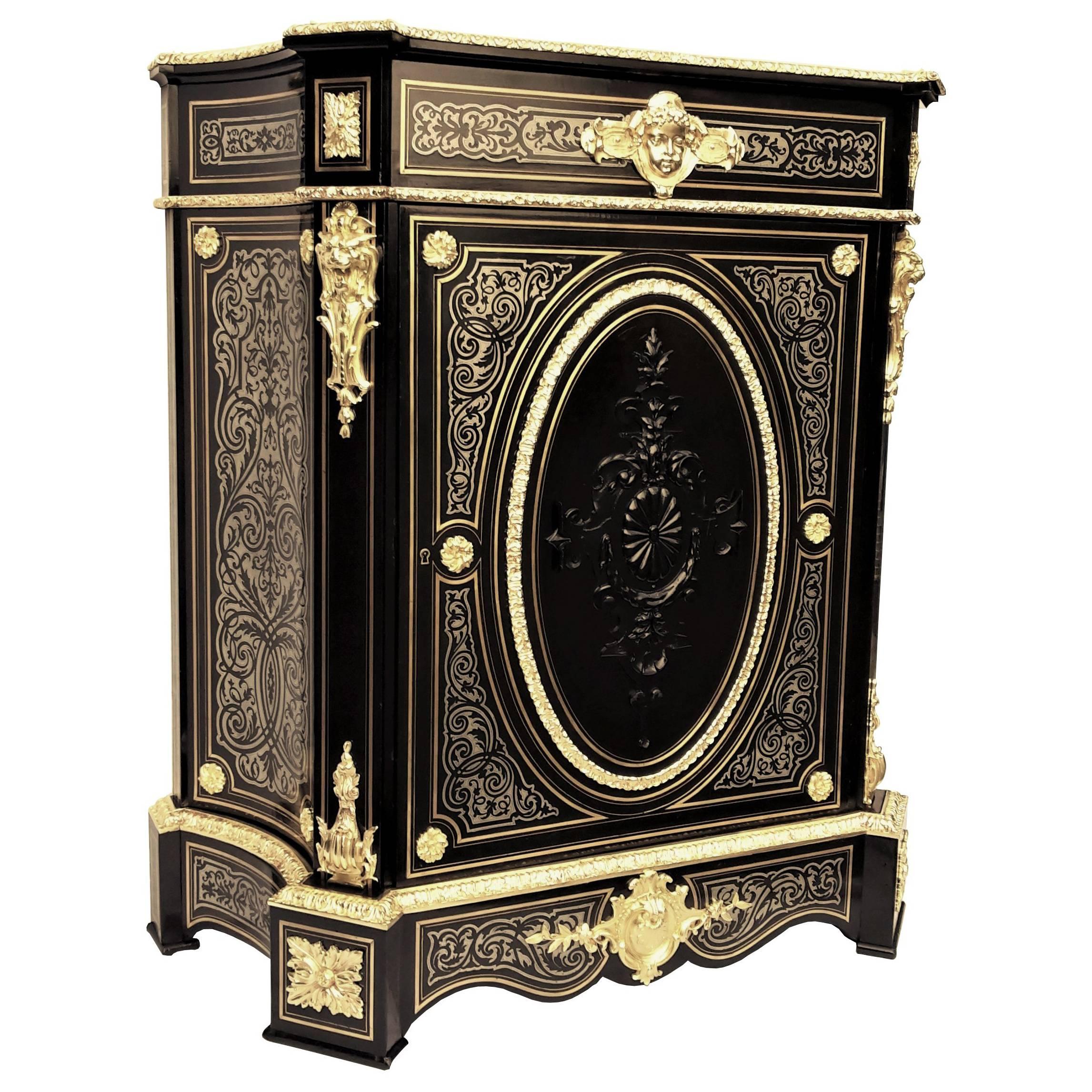 Cabinet Boulle Marquetry Napoleon III