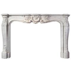 Antique French Marble Fireplace