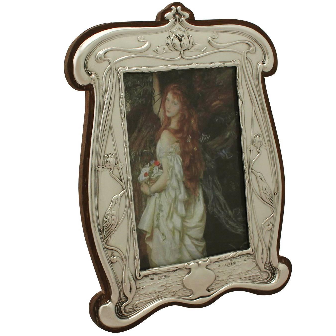 Antique Edwardian Sterling Silver Photograph Frame