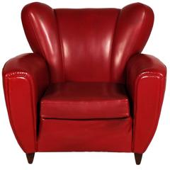 Italian Mid-Century Armchair Club Chair Art Deco Design Guglielmo Ulrich 8
