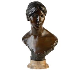 Bronze Bust Woman
