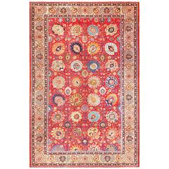 Large Antique Persian Tabriz Rug 8