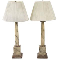Faux Marble Column Lamps Faux Marble Column Lamps