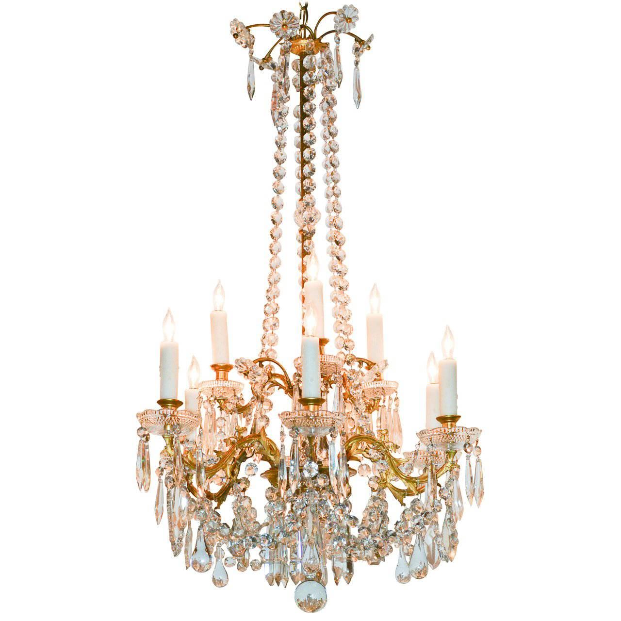 19th Century French Baccarat Chandelier