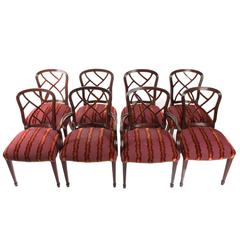 Set of Eight English Style Dining Chairs 5
