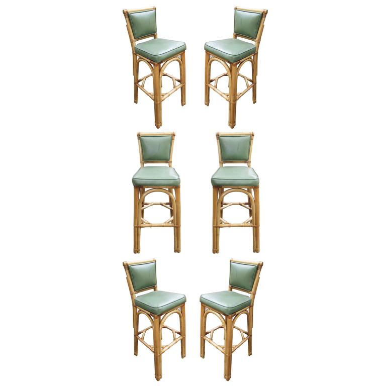 Pair Of Rustic Swivel Bar Stools With Backs at 1stdibs