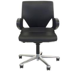 Black Leather Modus 283/7 Office Swivel Task Chair for Wilkhahn, Germany