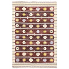 Vintage Swedish Kilim by Marianne Richter for Marta Maas