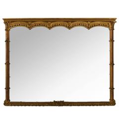 Antique Large Classical Revival Mirror with Ornate Frame, circa 1920