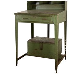 Steel Foreman's Desk with Built-In Trunk, circa 1935 11
