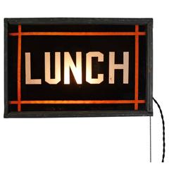 Double Sided Illuminated Lunch Sign, circa 1940 11