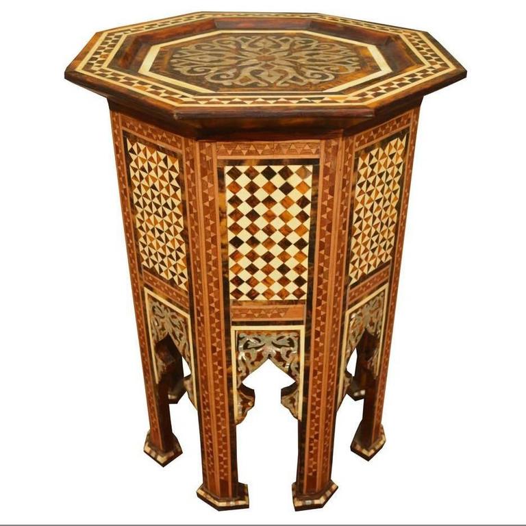 Moroccan Moorish Side Table For Sale at 1stdibs