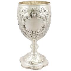 Antique Edwardian Sterling Silver Presentation Cup 8