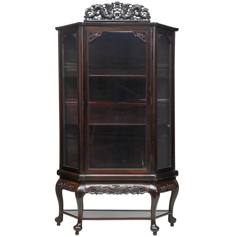 19th Century Chinese Carved Hardwood Display For Sale at 1stdibs