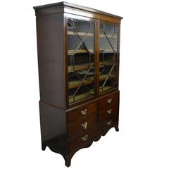 18th Century Mahogany Linen Press 10