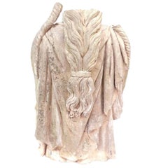 Englische Coade-Steinstatue-Torso eines „Soane“-Karyatidens aus dem frühen 19. Jahrhundert