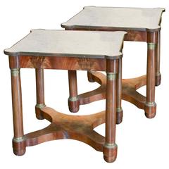 Pair of 19th Century French Empire Side Tables 7