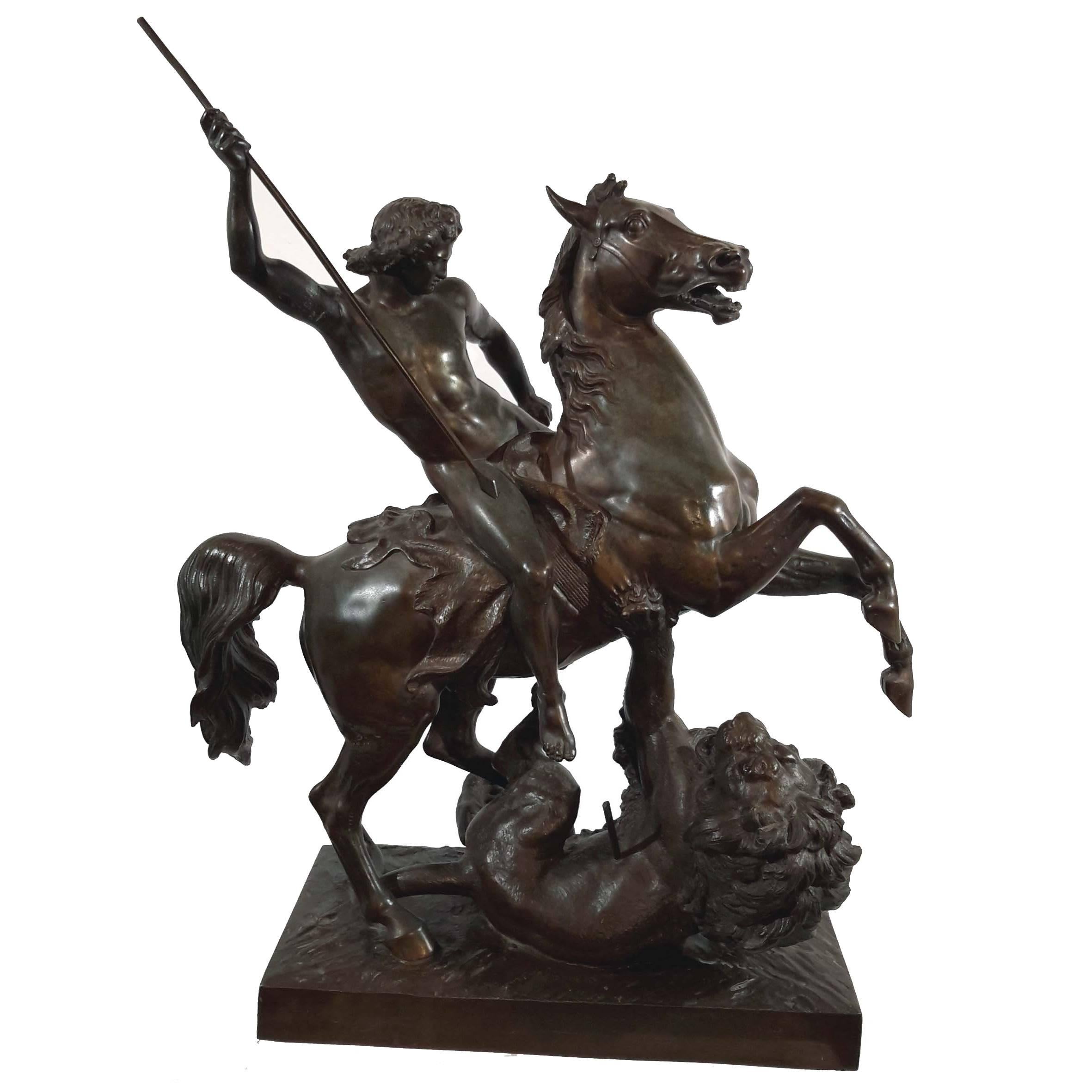 19th Century Patinated Metal Sculpture, French, circa 1890
