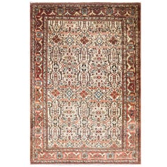 Antique Persian Feraghan Sarouk Carpet, 6'8" x 10'1"