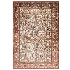 Tapis persan antique Sarouk de Feraghan Sarouk, 6'8"" x 10'1"