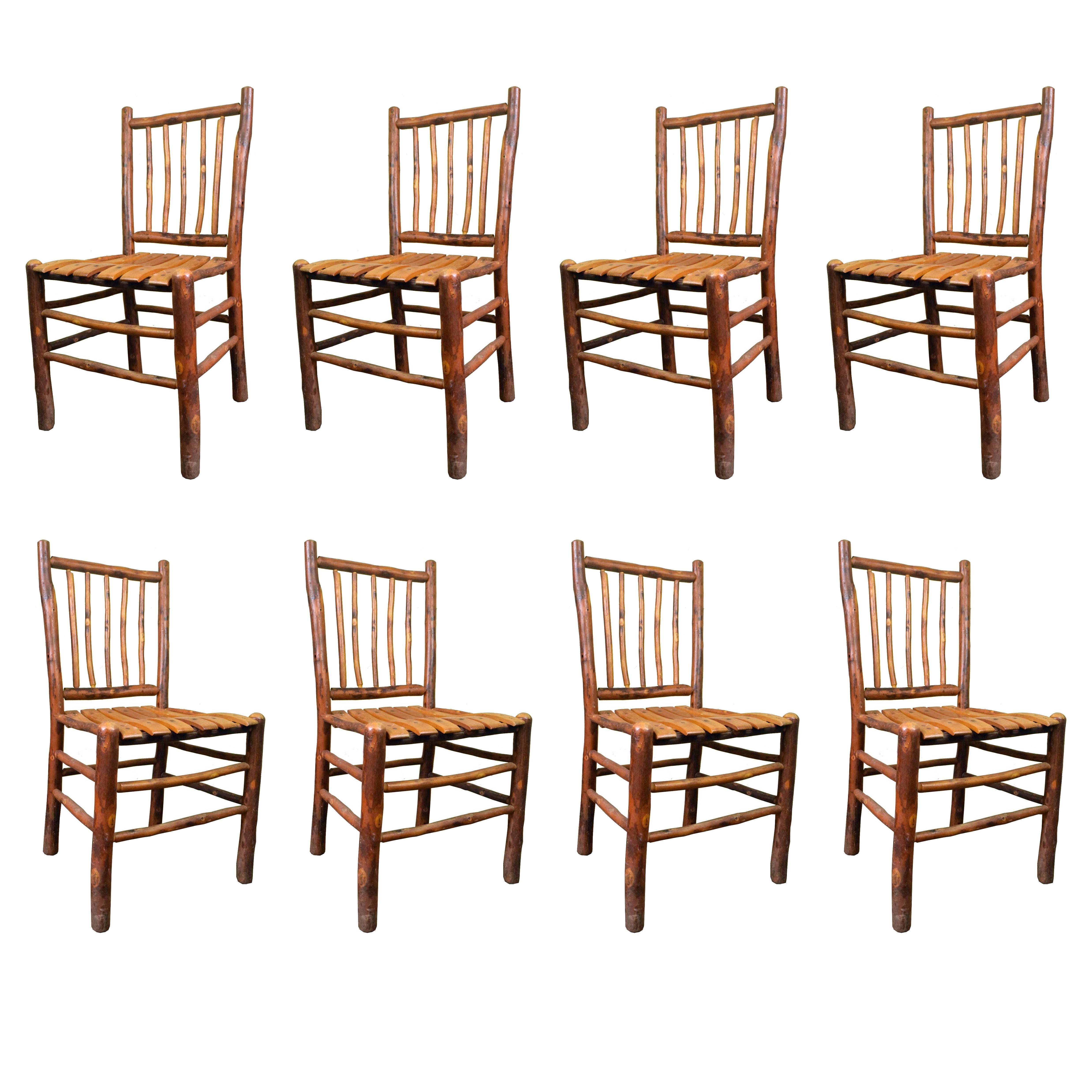 Original Old Hickory Bentwood Chair, Set of Eight
