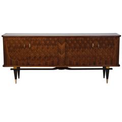 Luxe French Art Deco Buffet or Sideboard in Rio Palisander