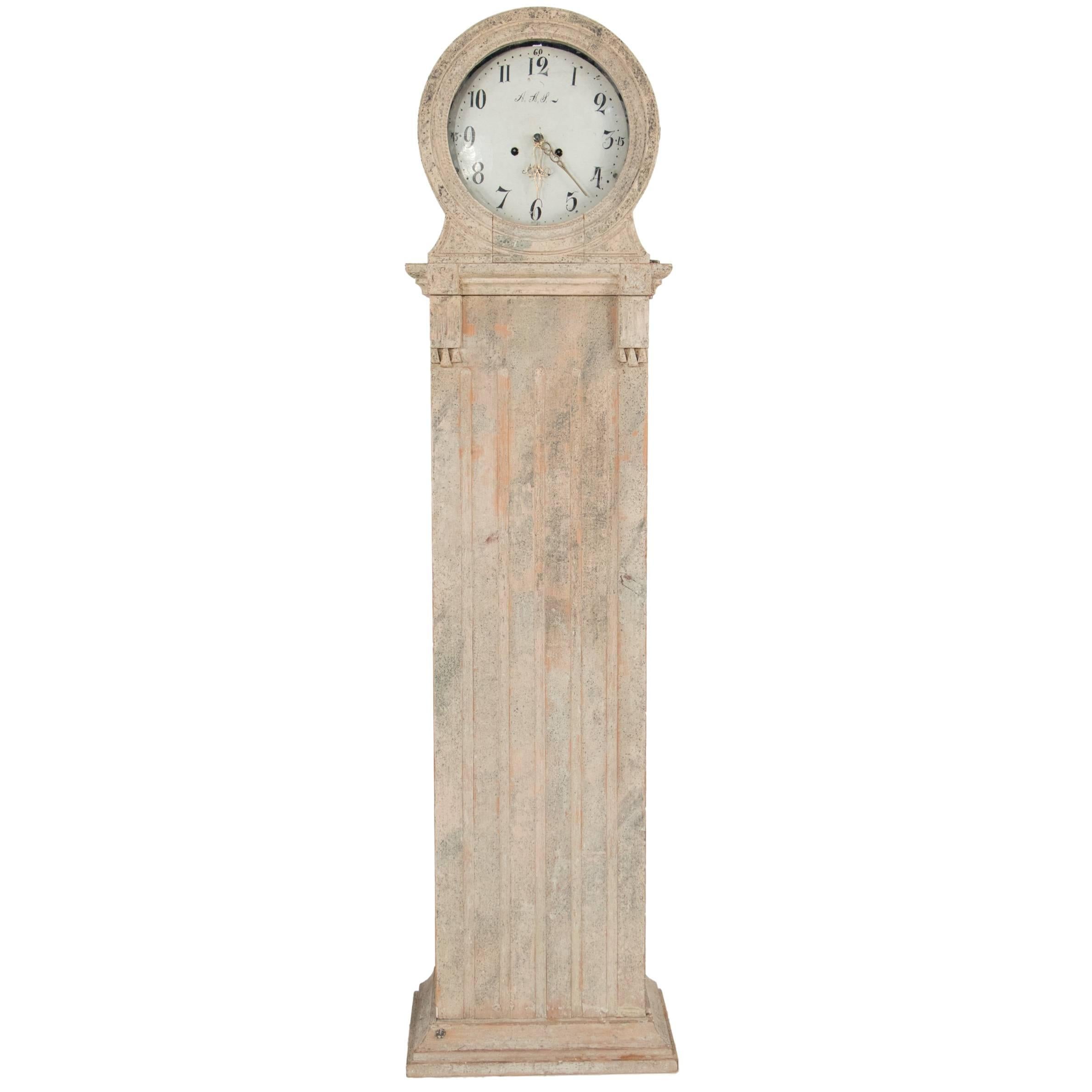 Gustavian Grandfather Clock For Sale